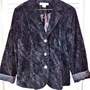 Lady’s “Bamboo Traders”, size medium, black leopard print jacket